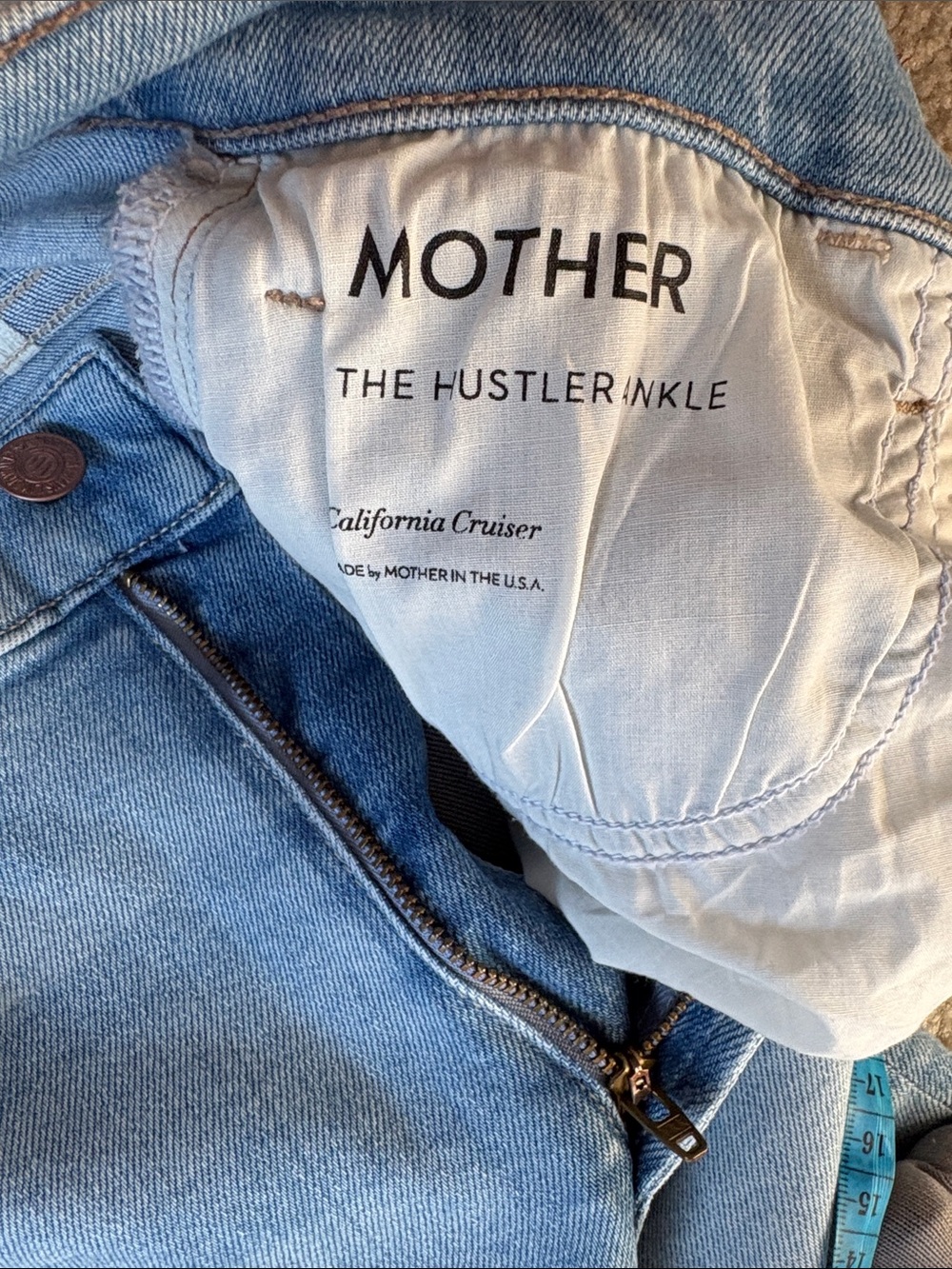 MOTHER The Hustler Ankle Jeans - Light Blue